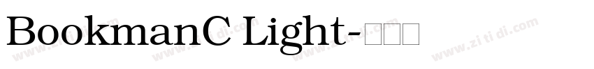 BookmanC Light字体转换